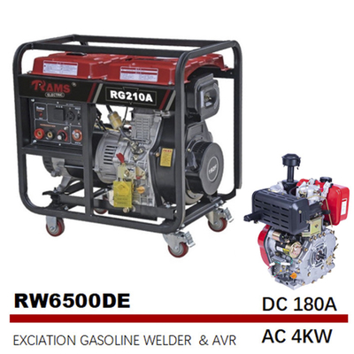 جوشکار موتور استارت الکتریکی تحریک دیزل AC 4kw 180A