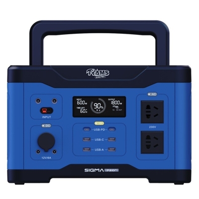 PD65W نیروگاه فضای باز قابل حمل 600W Mid با نمایشگر LCD دینامیک