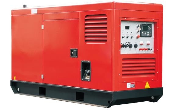 پانل کنترل ال سی دی ژنراتور جوش دیزلی بی صدا 3 فاز 400A استارت برقی DC12V