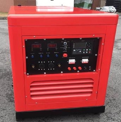 300A بی صدا دیزل جوش ژنراتور ال سی دی کنترل الکتروموتور DC12V