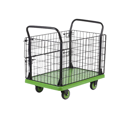 300 کیلوگرم چرخ دستی تاشو دو دستی چرخ دستی خواربارفروشی قابل حمل گاردریل بالا