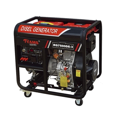 ژنراتور برق قابل حمل 190FD 60HZ 6kw دیزل Genset 120V 220V 240V