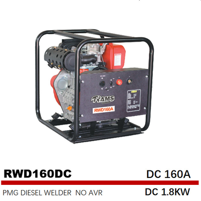 دیزل ژنراتورهای جوشی DC 1.8kw فرکانس متوسط ​​موتور 178F