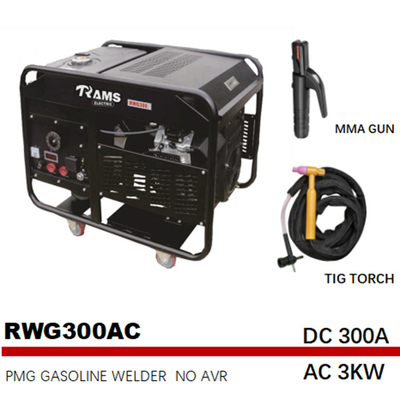 RWG300E 300 آمپر موتور بنزینی جوشکار قوس الکتریکی 3 کیلو وات فرکانس متوسط