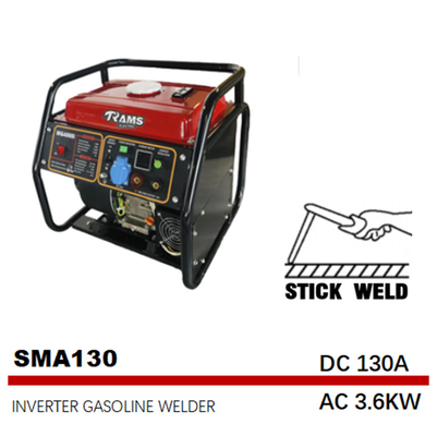 50HZ 130A قابل حمل گازوئیل جوشکار دستگاه جوش SMAW چوب 33 کیلوگرم وزن
