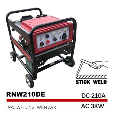 SMAW با فرکانس متوسط ​​Stick Welding Generator 12.5L 210A Arc Gen Diesel Welder