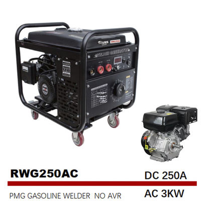195FE 250A Arc Engine Driven Welders بنزینی AC 3 kW ژنراتور
