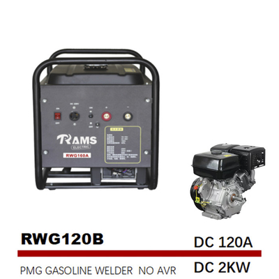 فرکانس متوسط ​​برق 2kw بنزین ژنراتور 120A مگنت دائمی نوع B