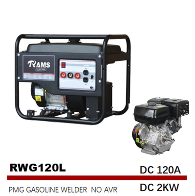 موتور 170F بنزینی 120 آمپر اینورتر جوشکار ژنراتور 2kw PMG نوع L