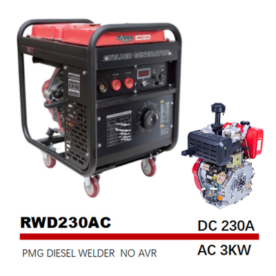 190FE Engine Arc Diesel Ac Dc Welder Generator 230A استارت برقی