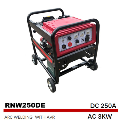 ژنراتورهای جوشکاری دیزلی استارت الکتریکی تحریکی 192F توان خروجی AC 3kw
