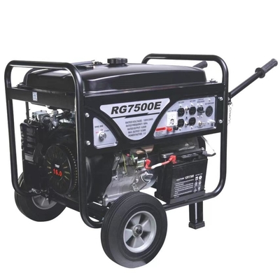 190F موتور قابل حمل برق ژنراتور بنزینی 6kw دستی استارت برقی