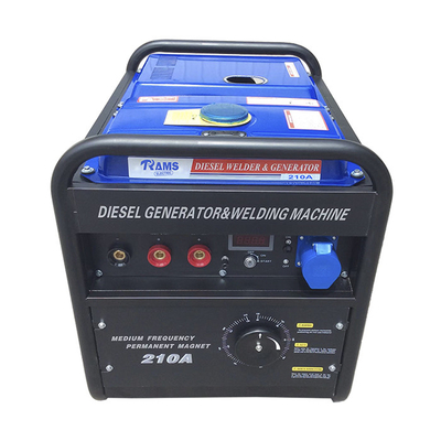 ژنراتور قابل حمل 3kw مخزن سوخت قوس الکتریکی 210 آمپر جریان جایگزین دیزل